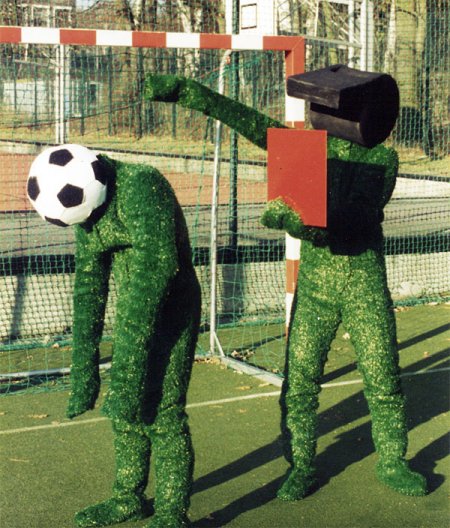 Fußballrasenmenschen